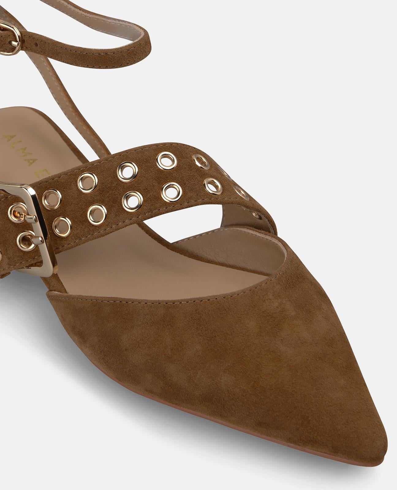 alma-en-pena-nappa-slingbacks-camel-kn-chelriemen-flach image 4