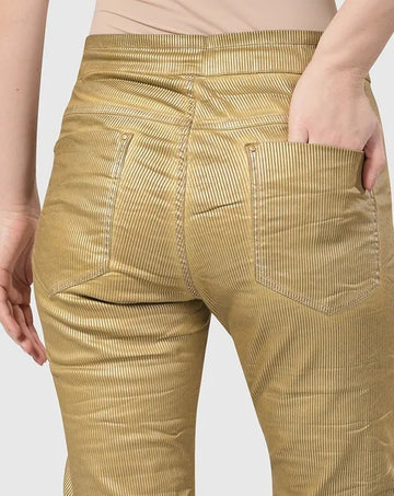 alembika-pinstripe-iconic-stretch-jeans-gold image 2