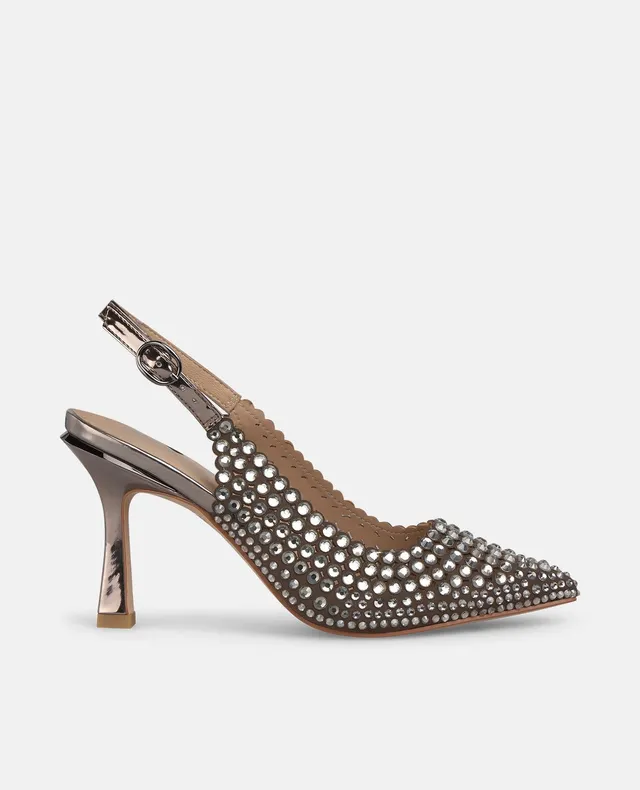 alma-en-pena-pumps-mit-strass-spitz-schnalle-9-cm-absatz-silber image 1