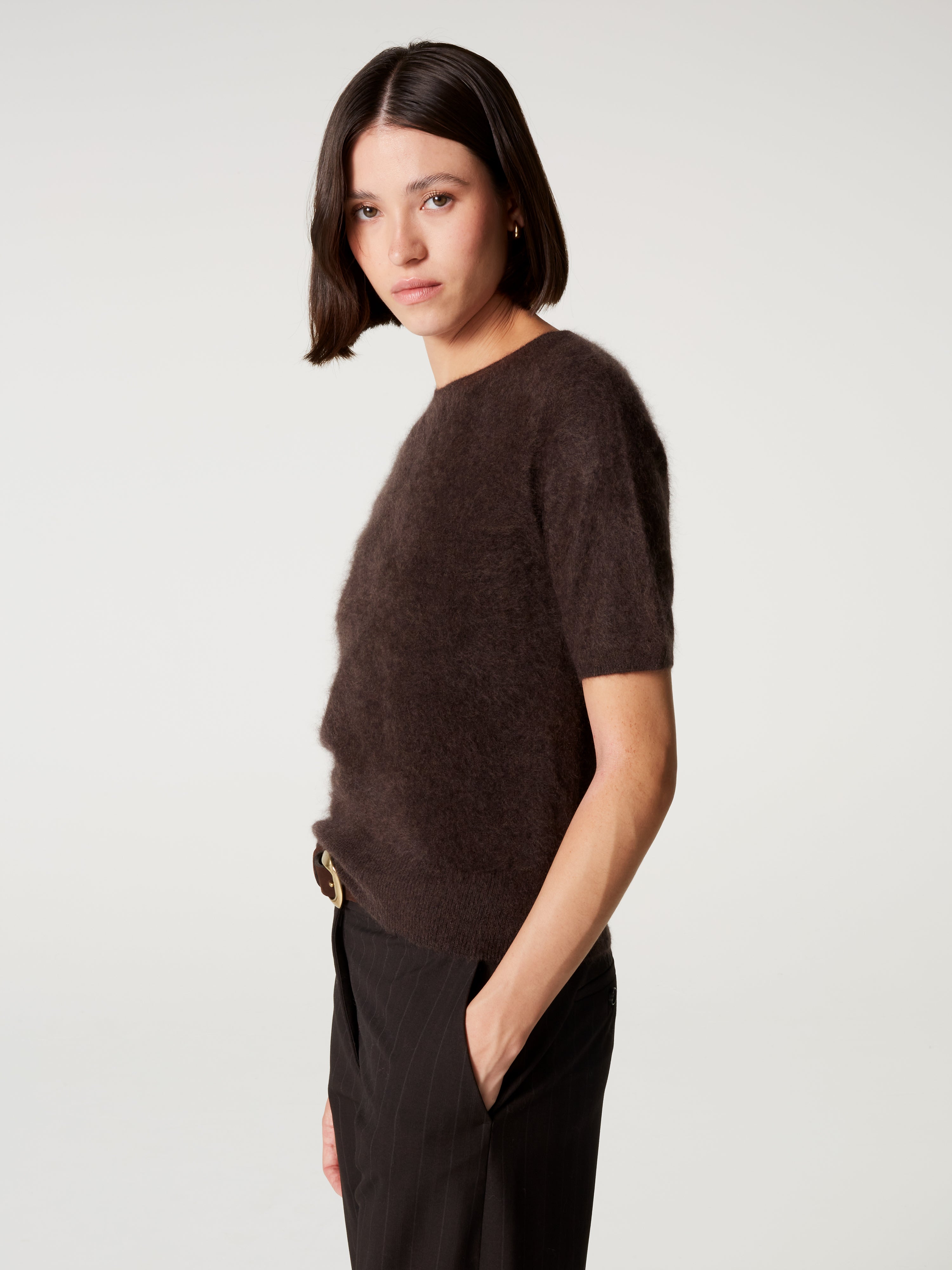 absolut-amaya-kaschmirpullover-damen-rundhals-kurzarm-geb-rstet-braun image 3