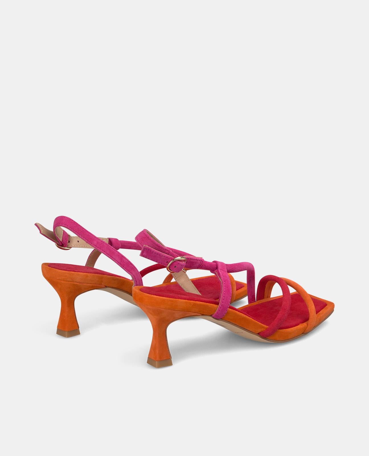 alma-en-pena-riemchen-sandale-rot-bunt-6-cm-absatz-eckige-zehen image 4