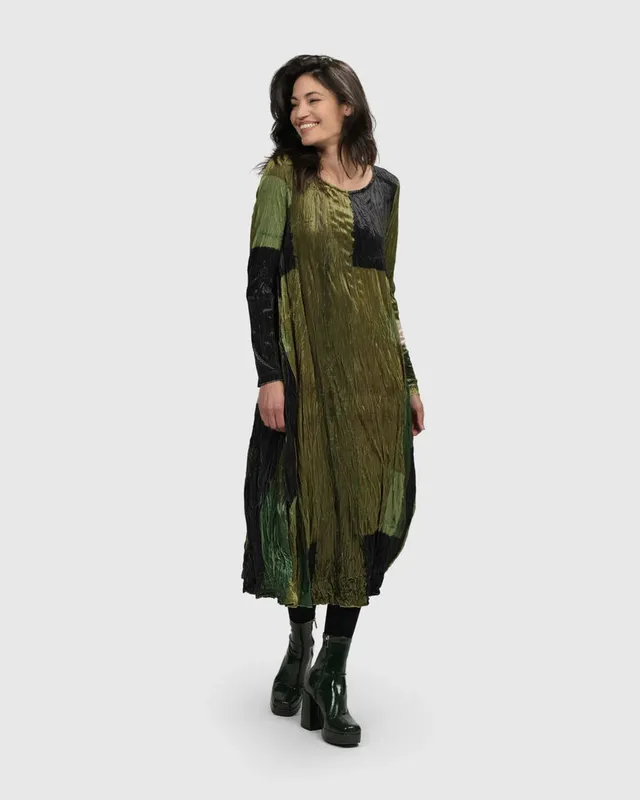 alembika-al-fresco-maxi-dress-olive-damen-maxikleid image 1