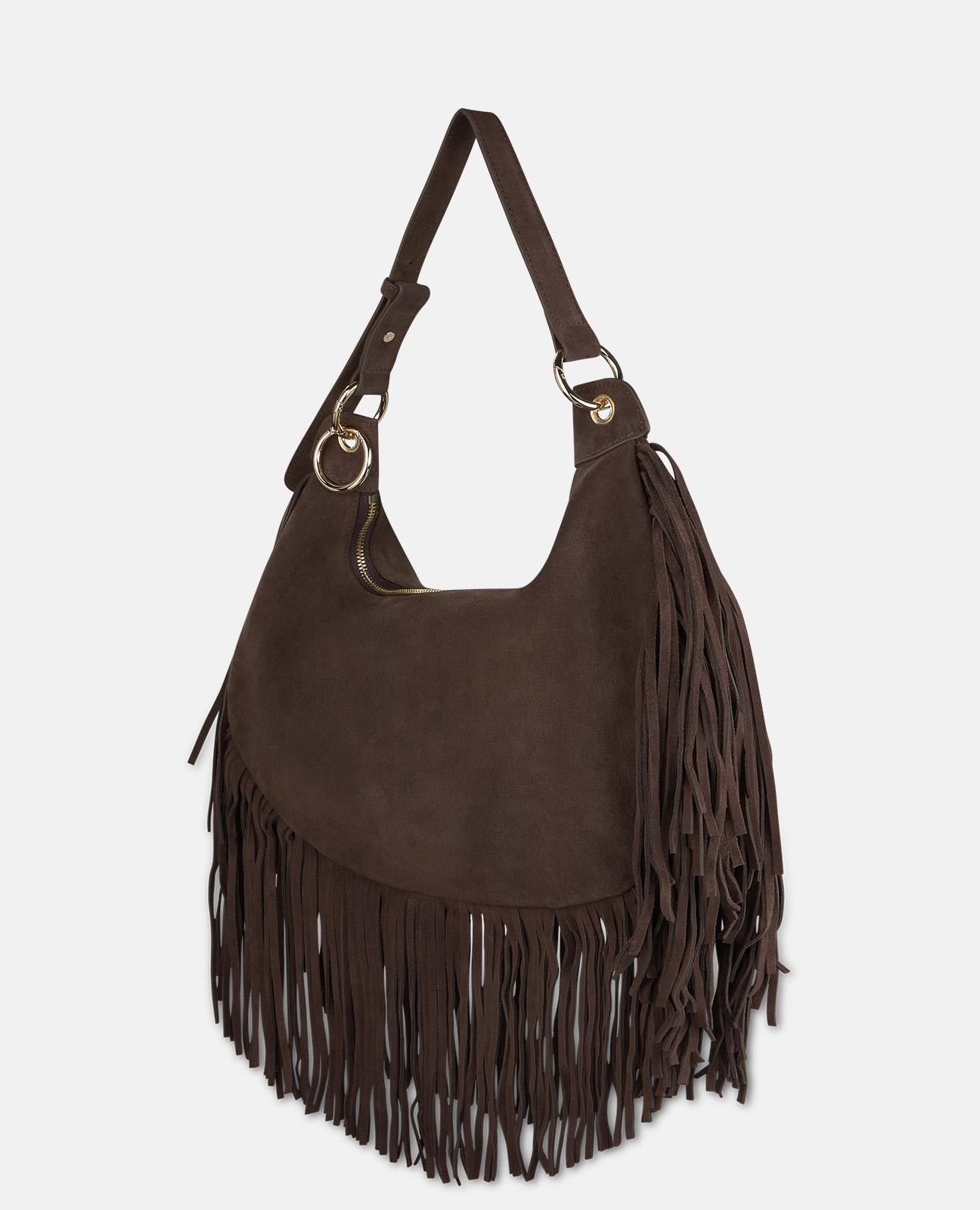 alma-en-pena-half-moon-leather-bag-halbmond-tasche-braun-mit-fransen image 5