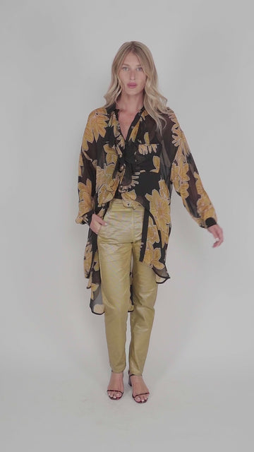 alembika-oahu-ruffled-chiffon-tunika-bluse-gold image 6
