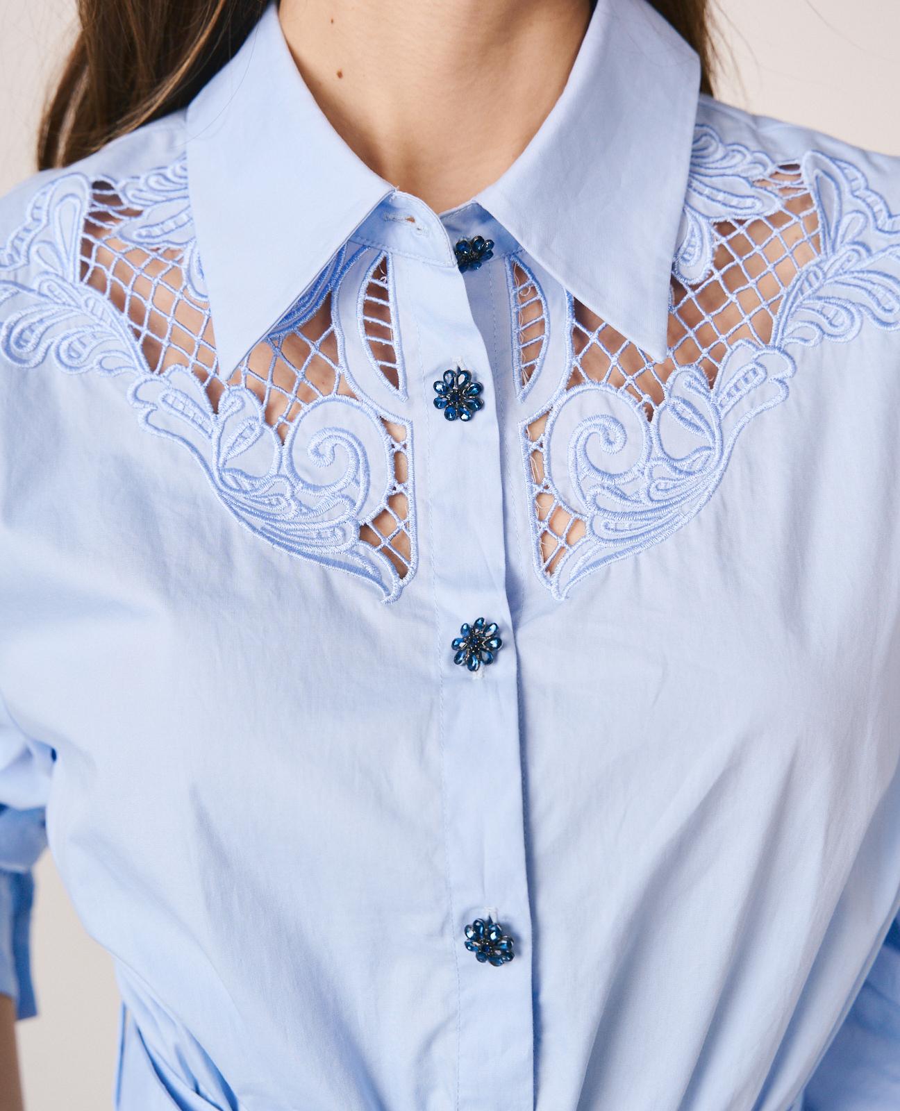 alma-en-pena-poplin-baumwollkleid-hellblau-mini image 6