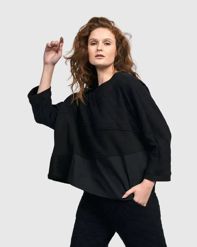 alembika-urban-legends-boxy-top-top-schwarz-3-4-arm image 1