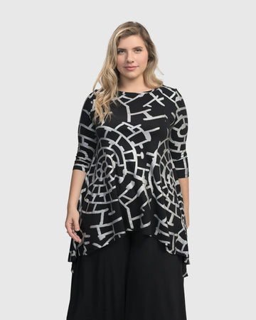 alembika-hypnotic-hi-lo-tunika-top-silber image 3