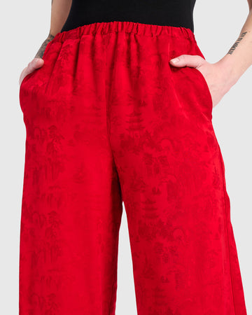 alembika-sabi-straight-pants-damen-hose-rot-jacquard-viskose image 3