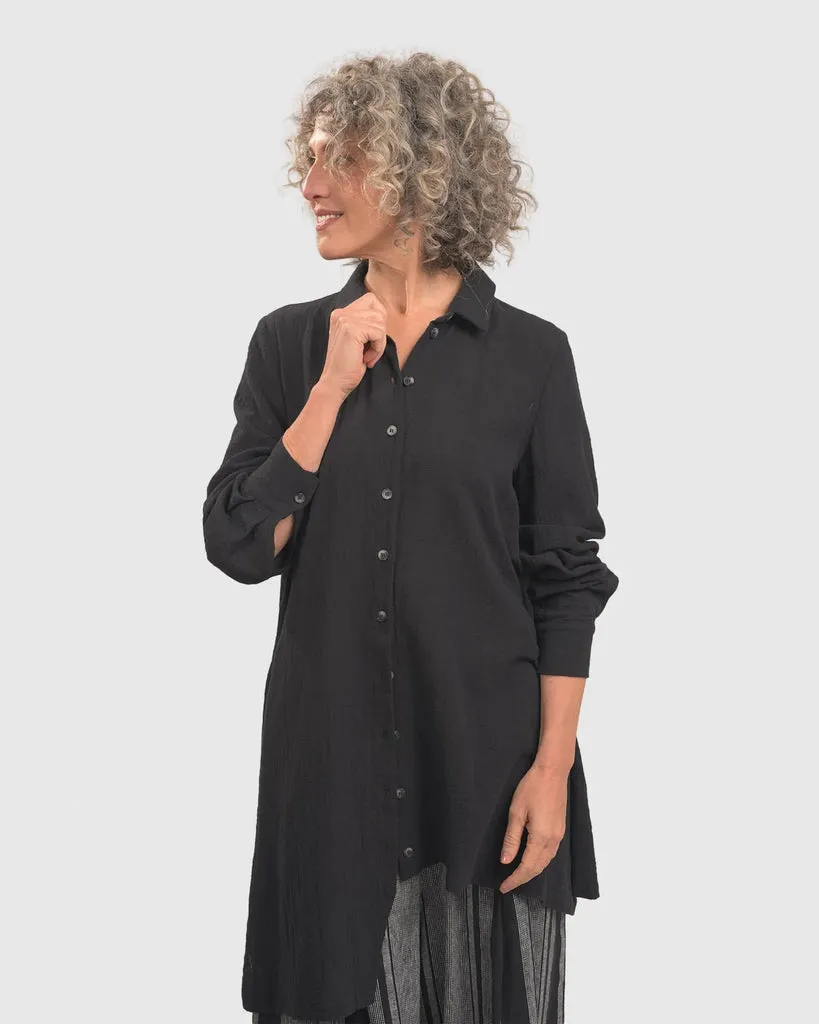 alembika-pippa-musselin-tunika-shirt-schwarz image 1