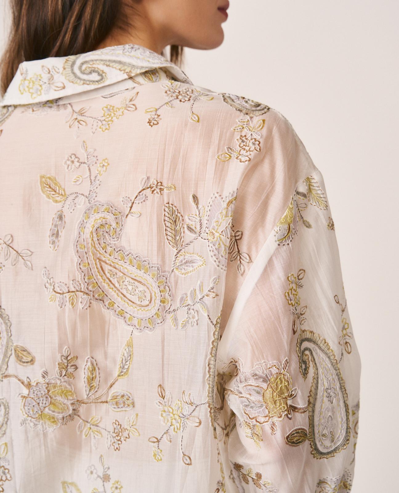 alma-en-pena-paisley-bluse-wei-mit-stickerei-langarm-hemdkragen image 6
