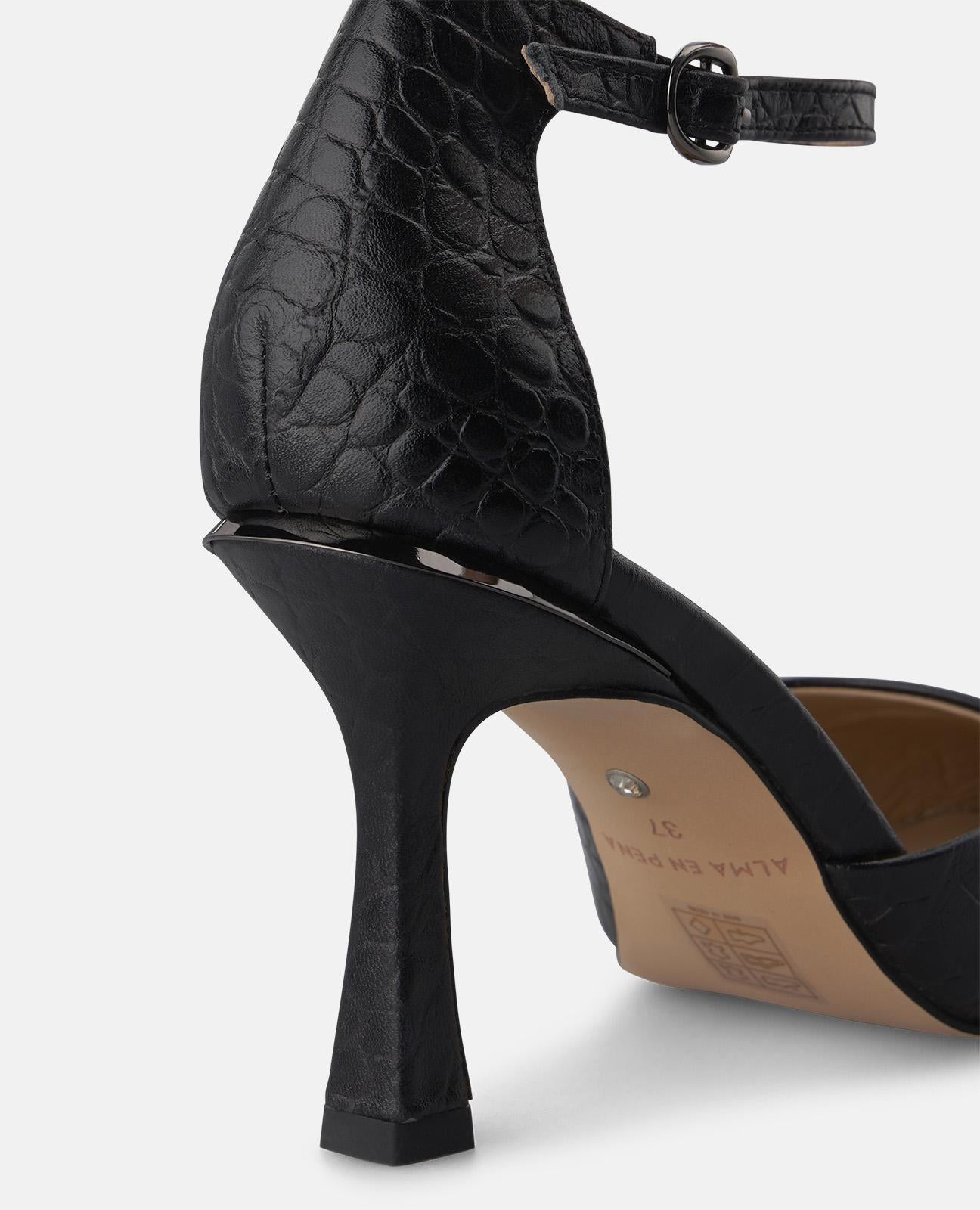 alma-en-pena-riemchen-pumps-leder-schwarz-9-cm image 4