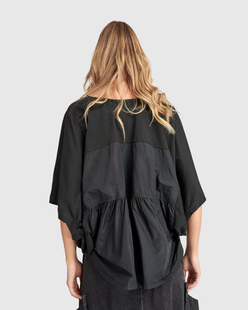 alembika-urban-taffeta-butterfly-top-schwarz image 4