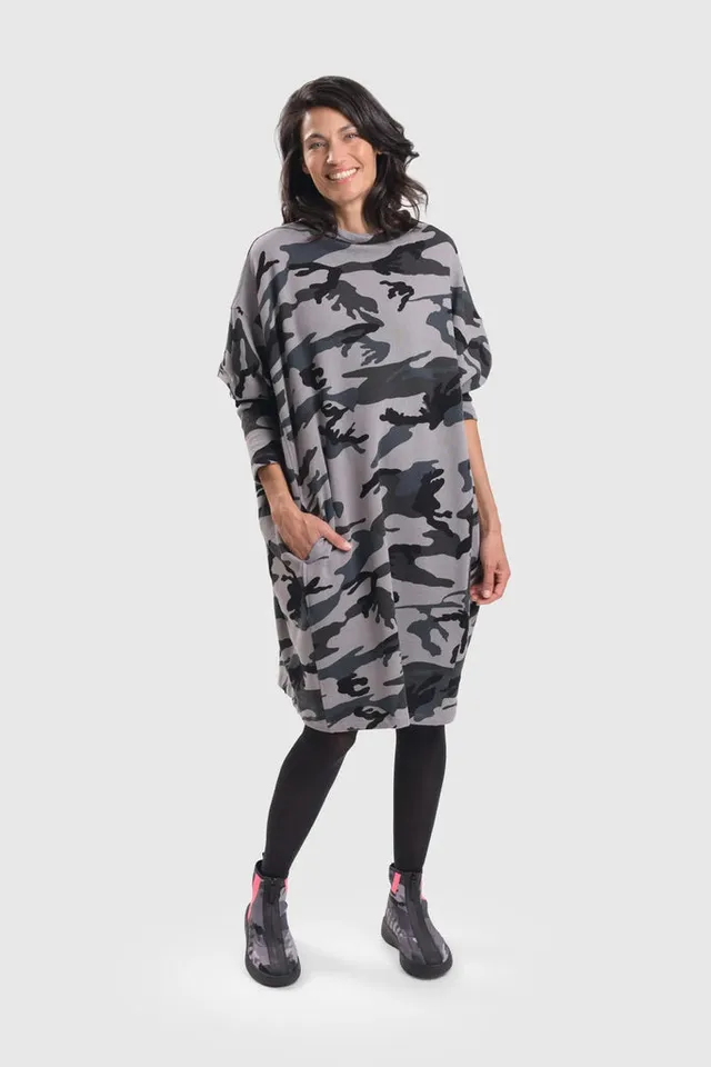 alembika-urban-dolman-kleid-grey-camo image 1
