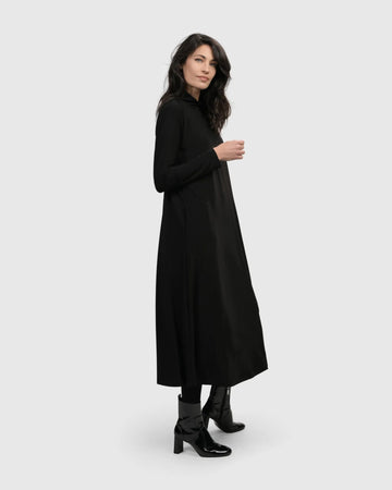 alembika-essential-a-line-dress-black-midi-a-linien-kleid-schwarz image 6