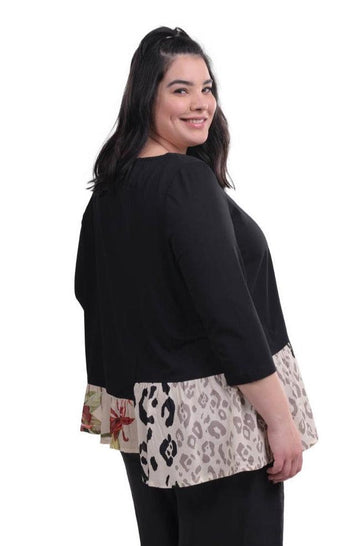 alembika-cat-peplum-jersey-top-paradise-schwarz image 7