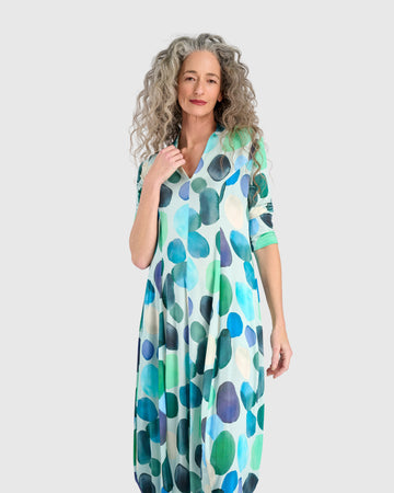 alembika-margarita-cocoon-kleid-aqua-dots image 3