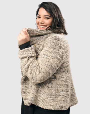 alembika-cozy-crop-boucl-jacke-smoke-cream image 2