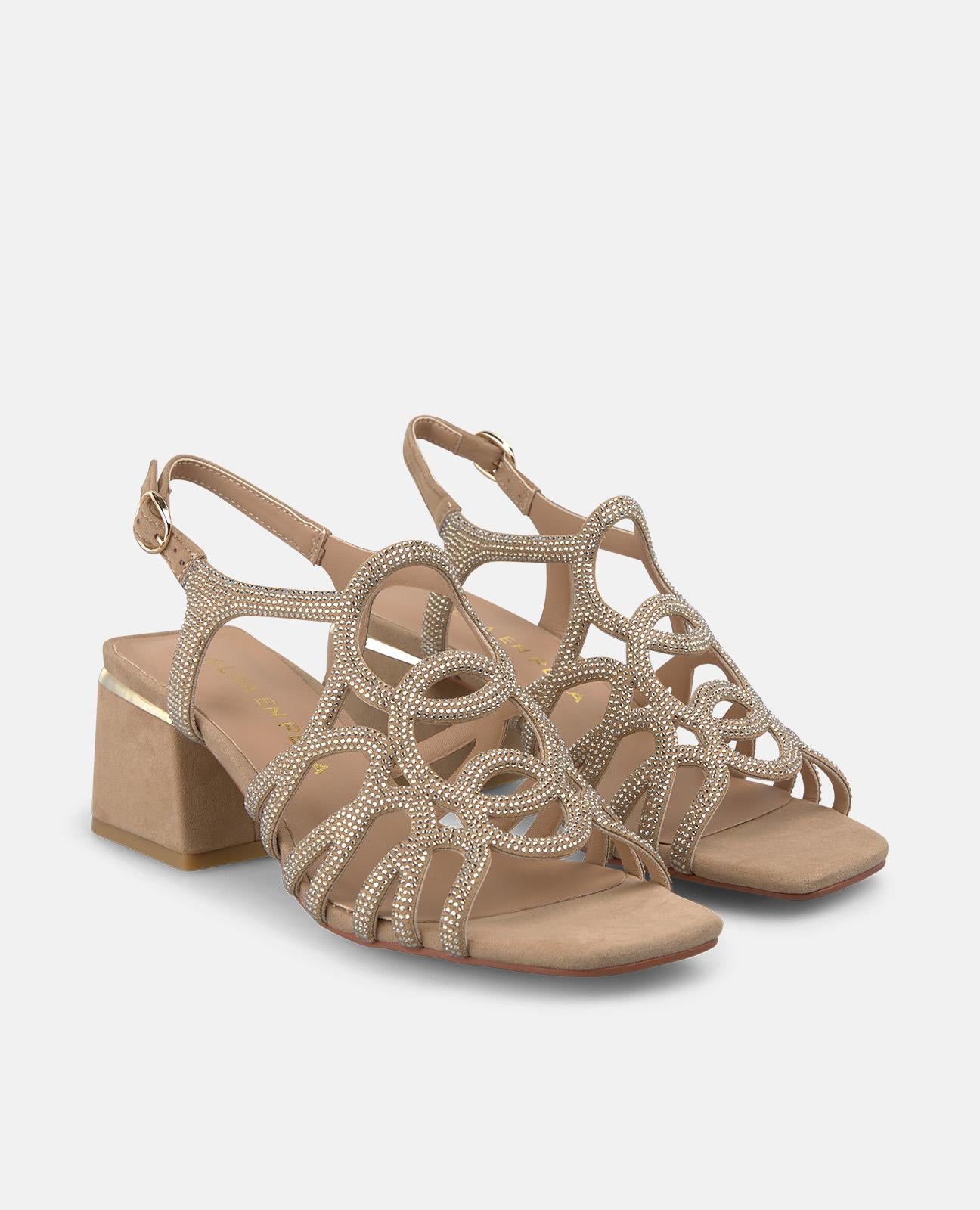 alma-en-pena-circular-straps-sandalen-5-5-cm-arena-eckig image 2