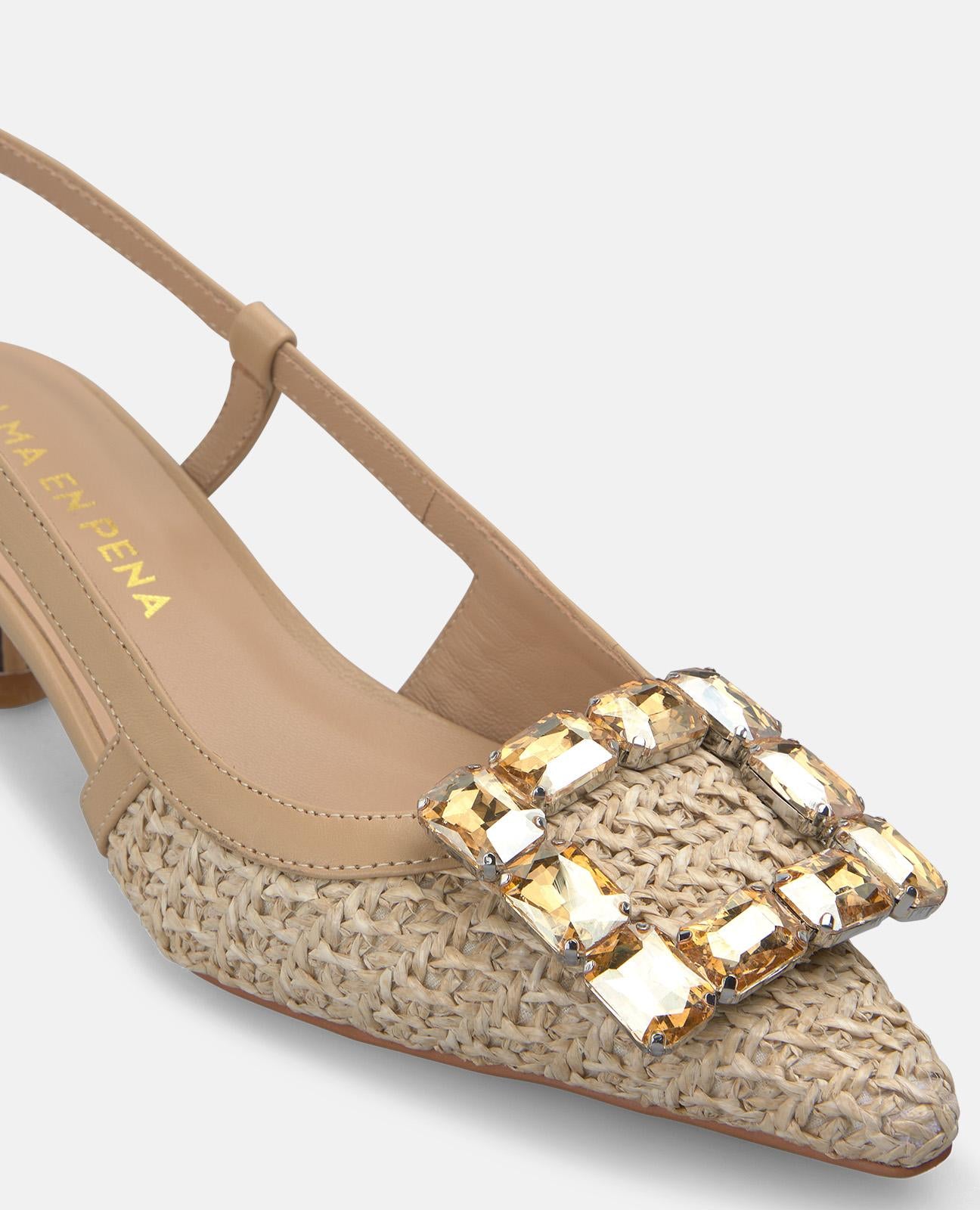 alma-en-pena-raffia-slip-on-pumps-arena-4-5-cm image 4