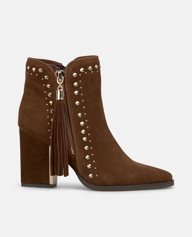 alma-en-pena-tassel-stiefelette-camel-8-cm-mit-rei-verschluss image 1
