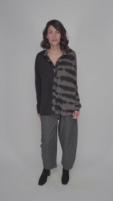 alembika-kai-button-up-hemd-tie-dye-stripe image 3