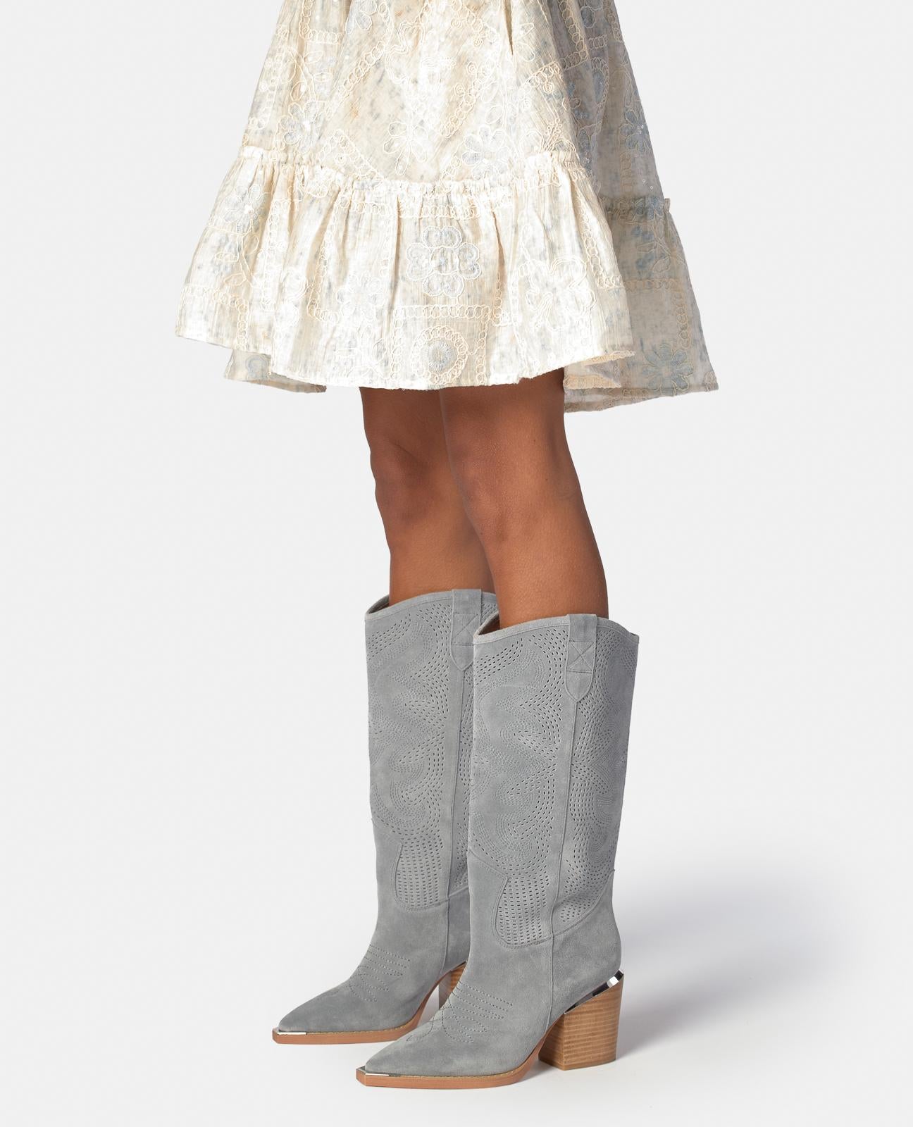 alma-en-pena-high-cowboy-boot-cowboy-stiefel-denim-7-5-cm-blau image 5
