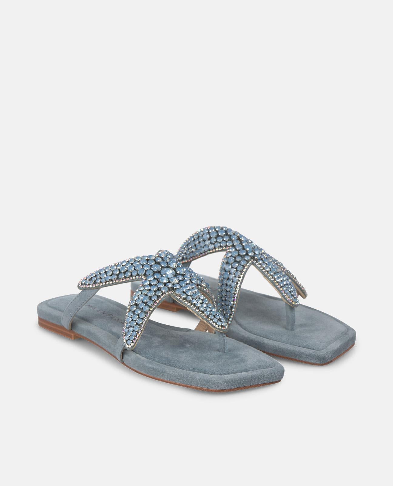 alma-en-pena-star-flat-sandal-flache-sandale-blau image 2