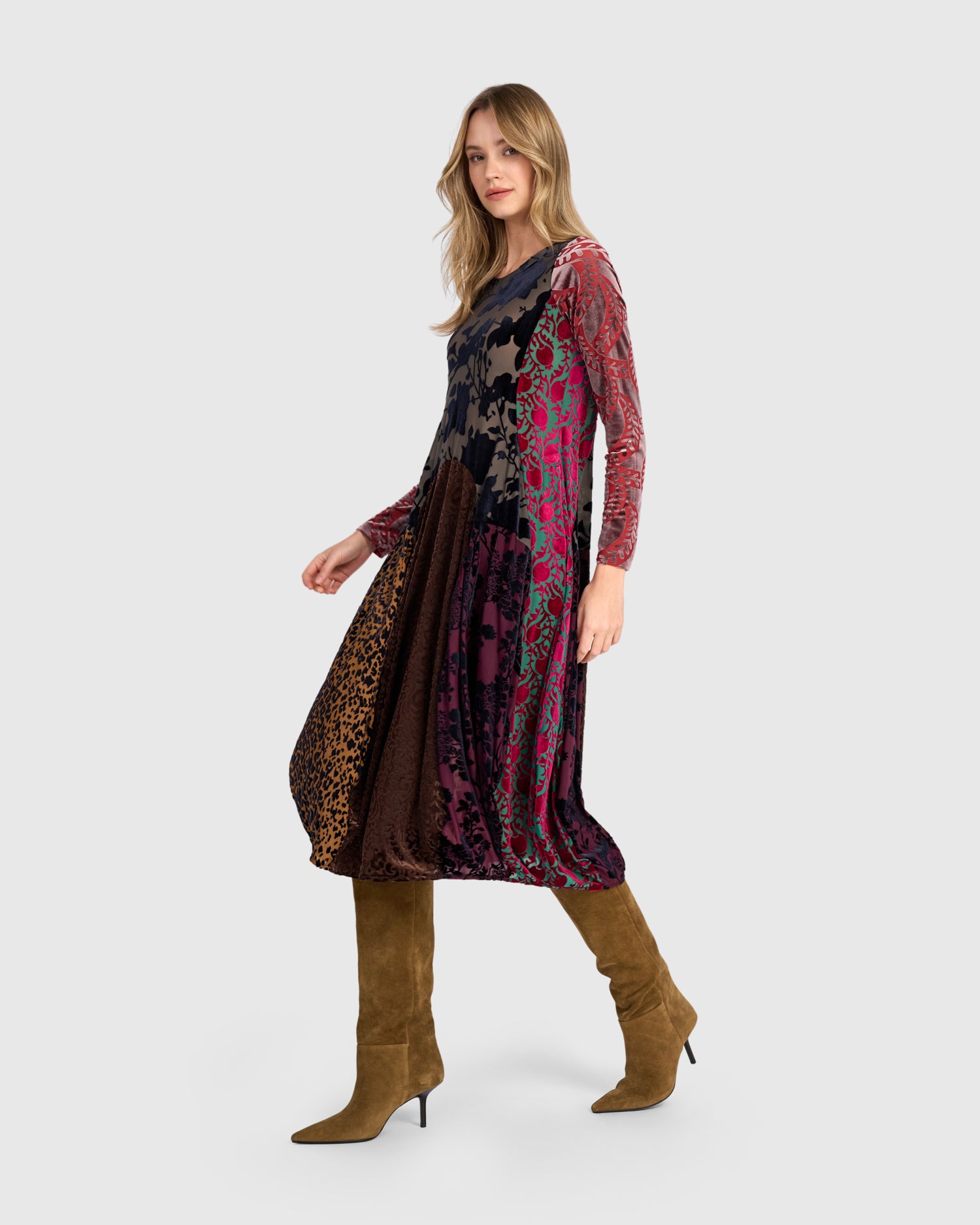 alembika-heirloom-crew-cocoon-kleid-jewel-multi image 2