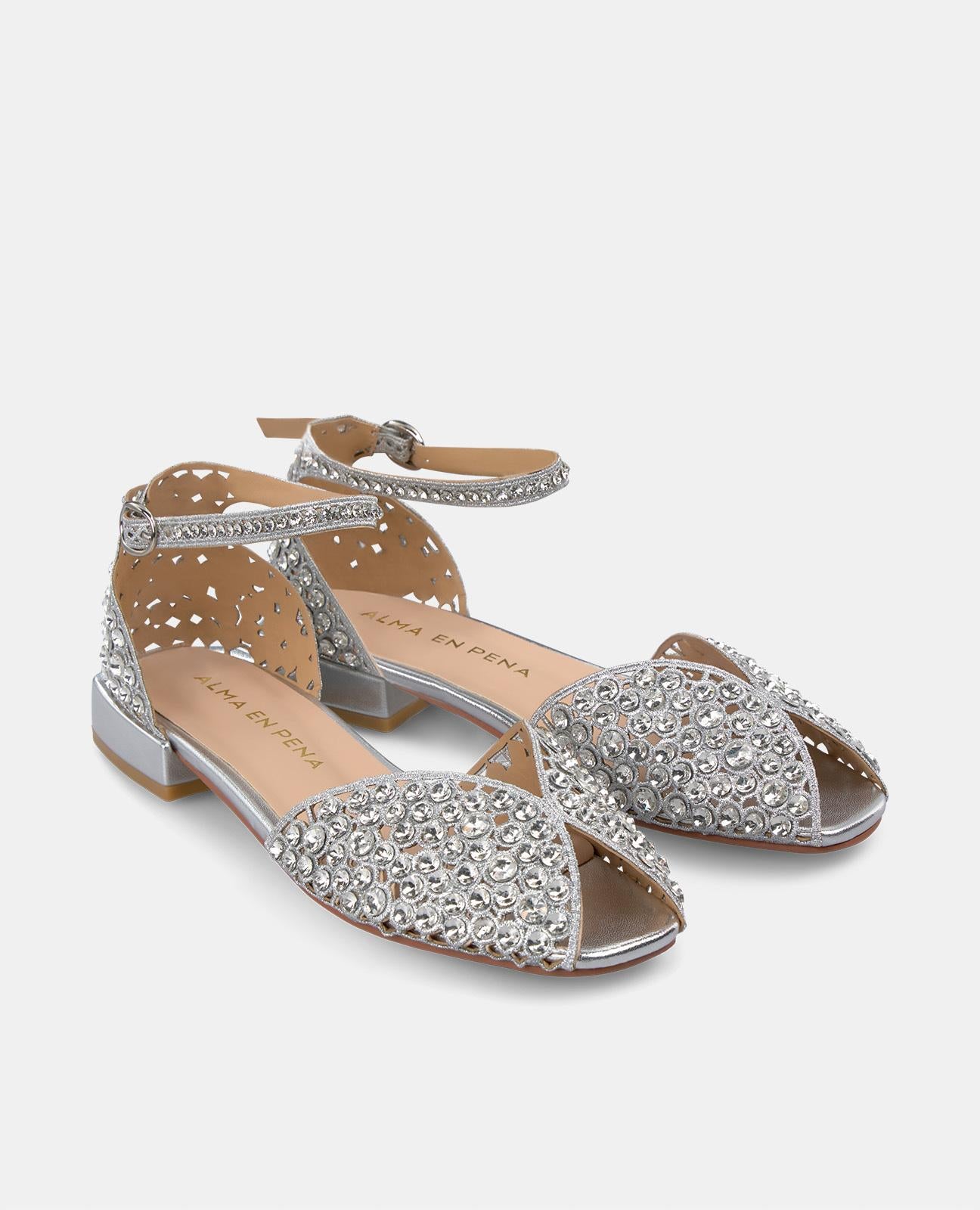 alma-en-pena-flachsandalen-silber-strass-kn-chelriemen-2-3-cm image 2