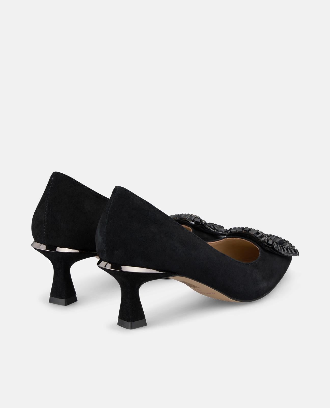 alma-en-pena-pumps-mit-strass-brosche-6-cm-schwarz image 3