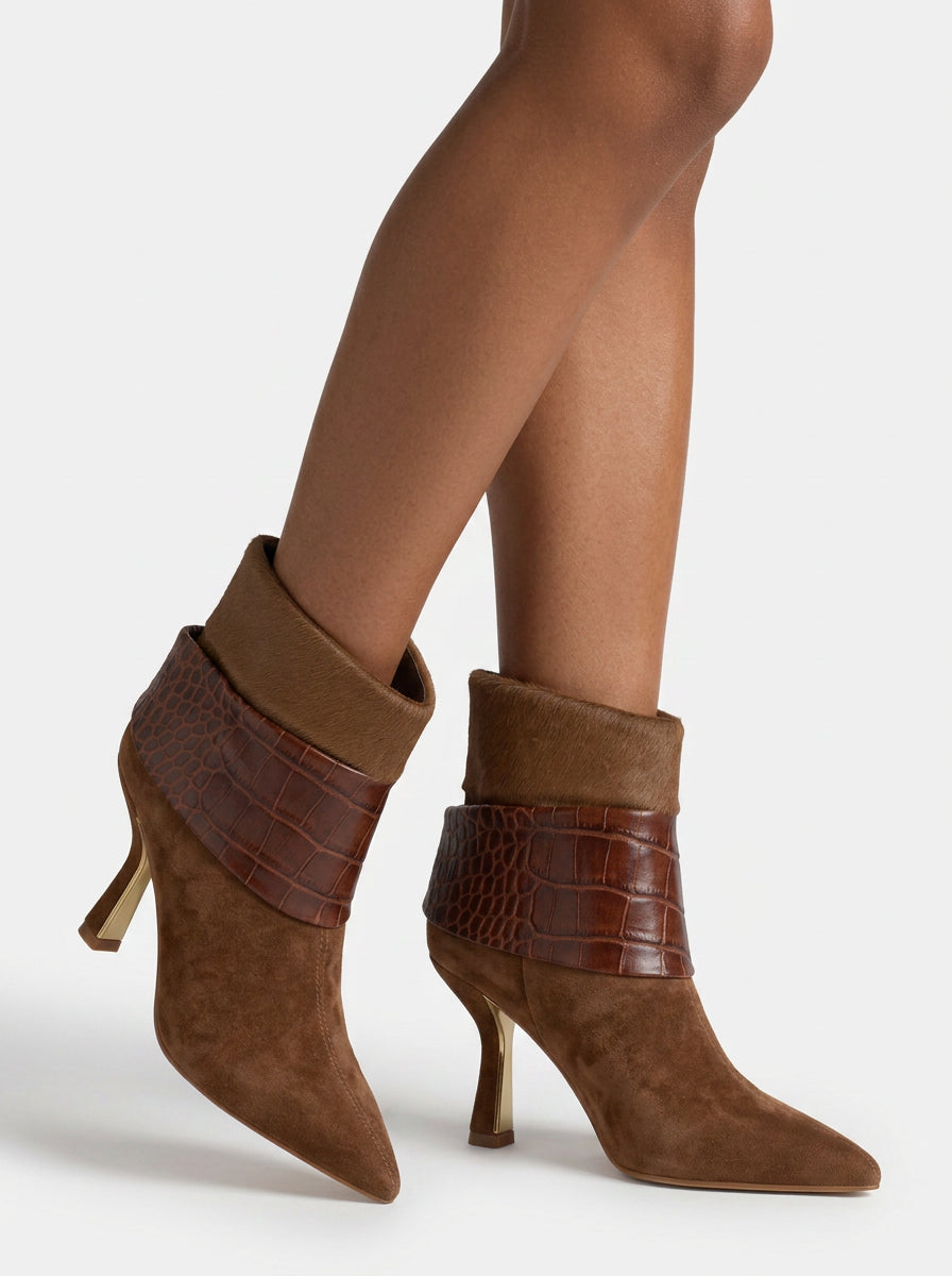 alma-en-pena-suede-ankle-boots-animal-print-stiefelette-camel-8-5-cm image 5