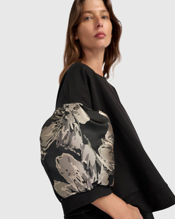alembika-reverie-puff-sleeve-top-damen-oberteil-floral image 2