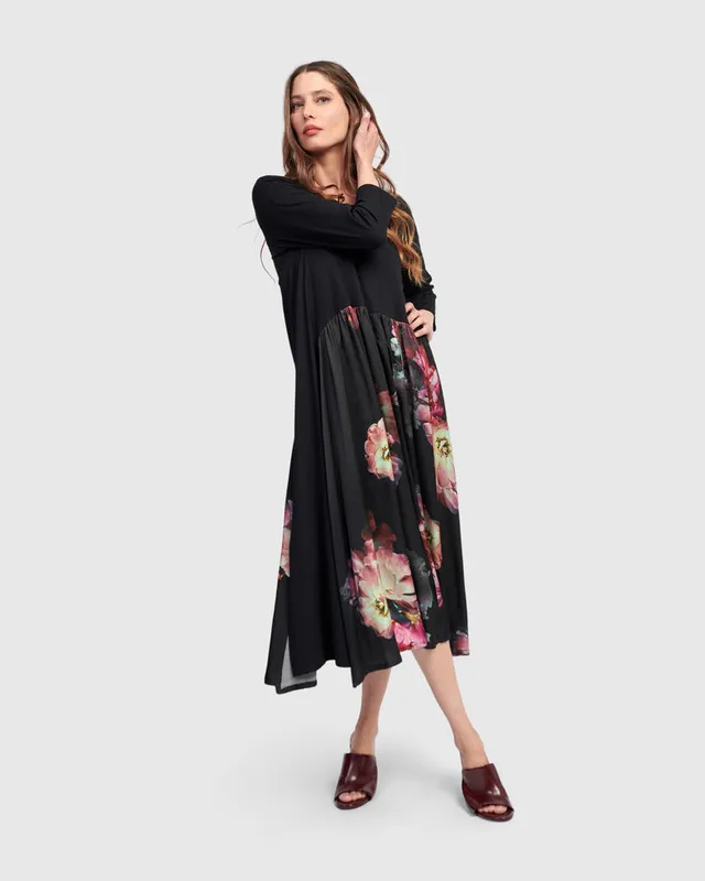 alembika-roberta-midi-dress-bloom-a-linie-midikleid image 1
