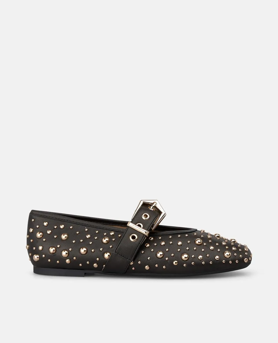 alma-en-pena-ballerinas-nappa-schwarz-nieten image 1