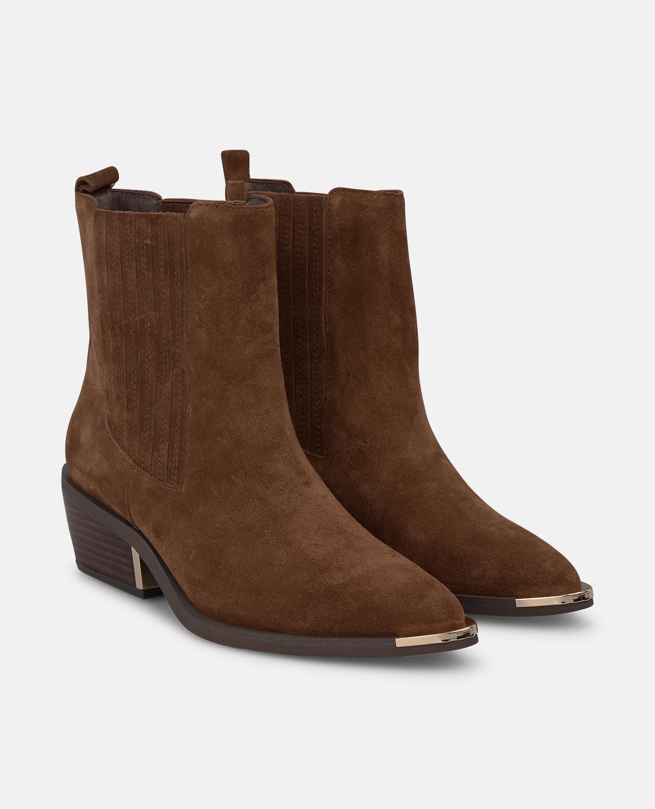 alma-en-pena-chelsea-suede-chelsea-boots-camel-4-cm image 2