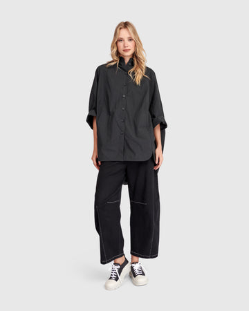 alembika-urban-oversized-circle-shirt-schwarz image 6
