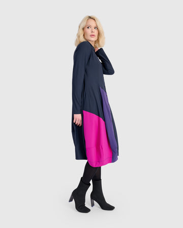 alembika-tekbika-barb-colorblock-dress-navy-mix-kleid image 5