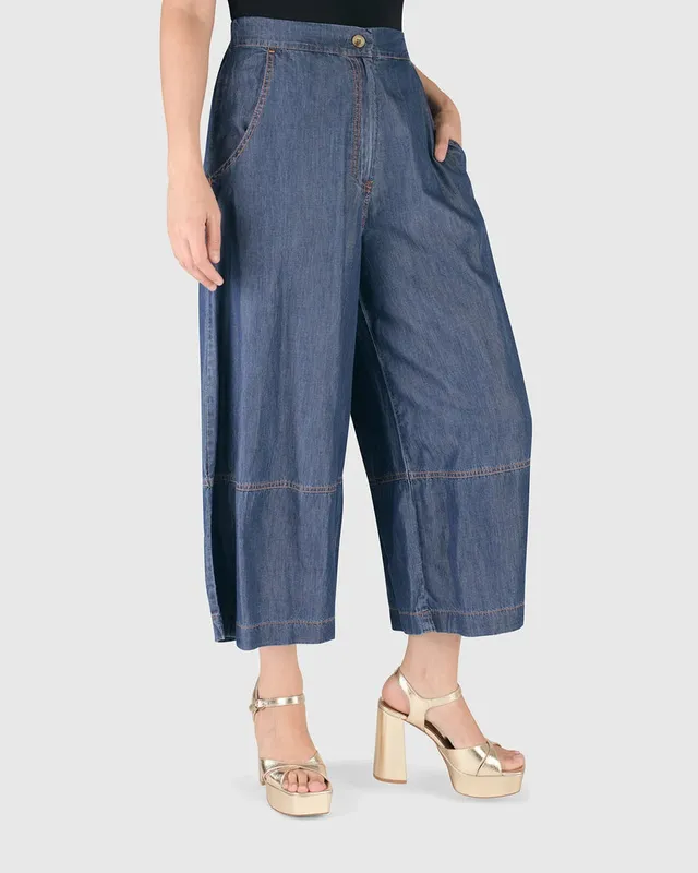 alembika-rancho-chambray-gauchos-denim-blau image 1