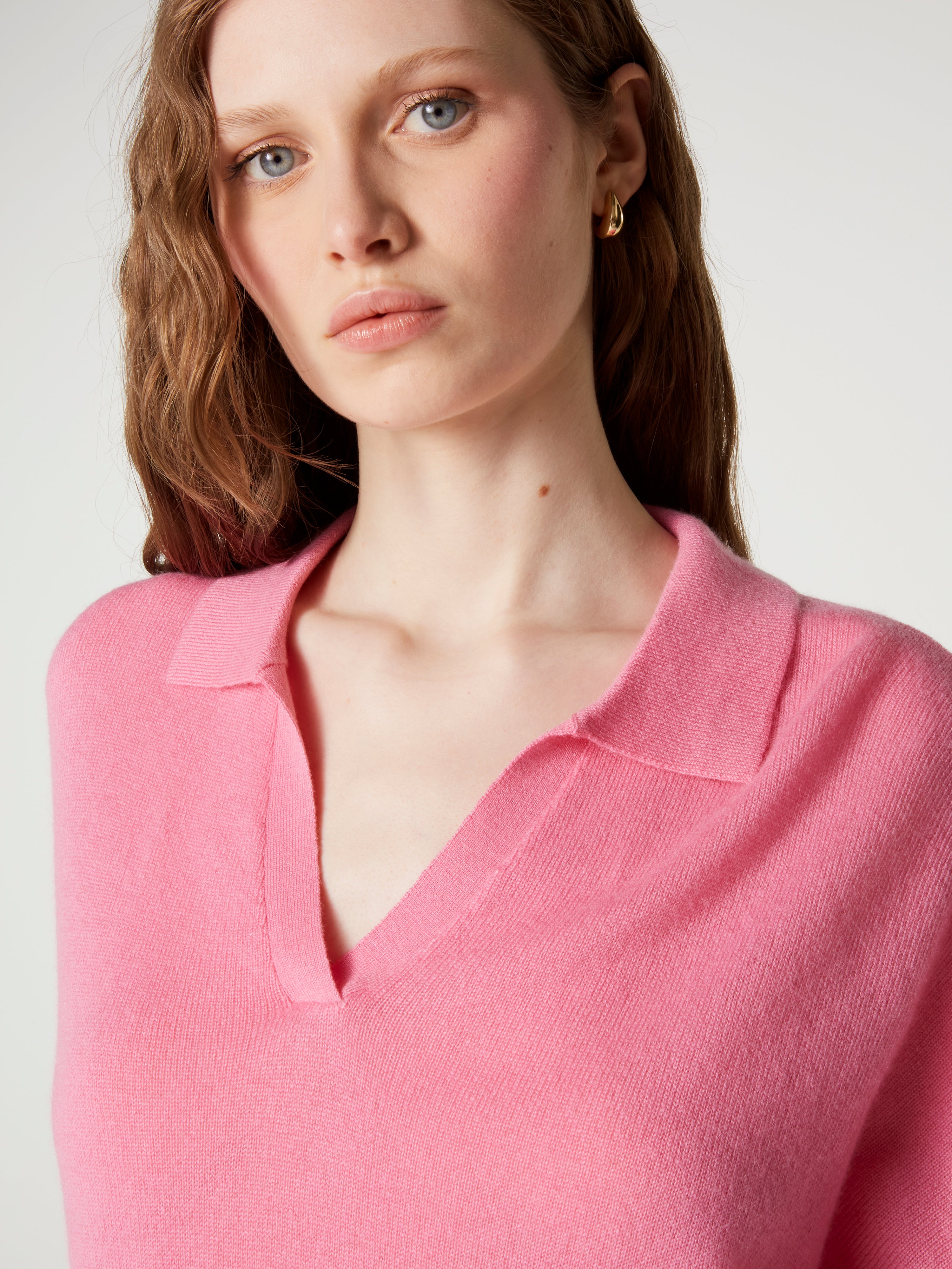 absolut-maya-kaschmir-pullover-damen-polokragen-oversize-pink image 4