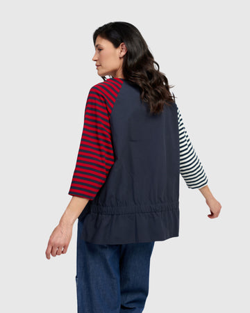 alembika-harlow-boxy-top-tunika-navy-stripes image 4