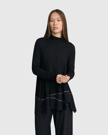 alembika-mazzy-mockneck-top-black-tunika image 2