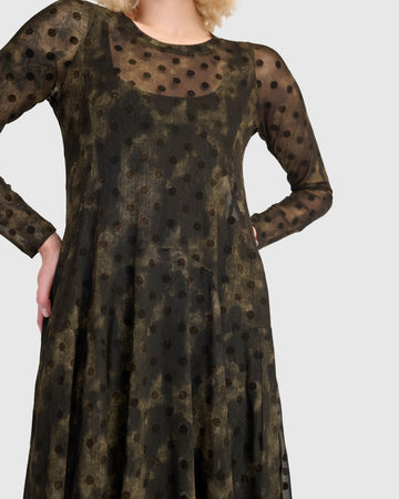alembika-bramble-mesh-cocoon-dress-antique-midikleid image 3