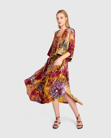 alembika-kaleidoscope-cropped-cardigan-strickjacke-raspberry-gold image 4