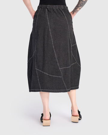 alembika-carla-cocoon-rock-jet-denim-midi-jeansrock image 4