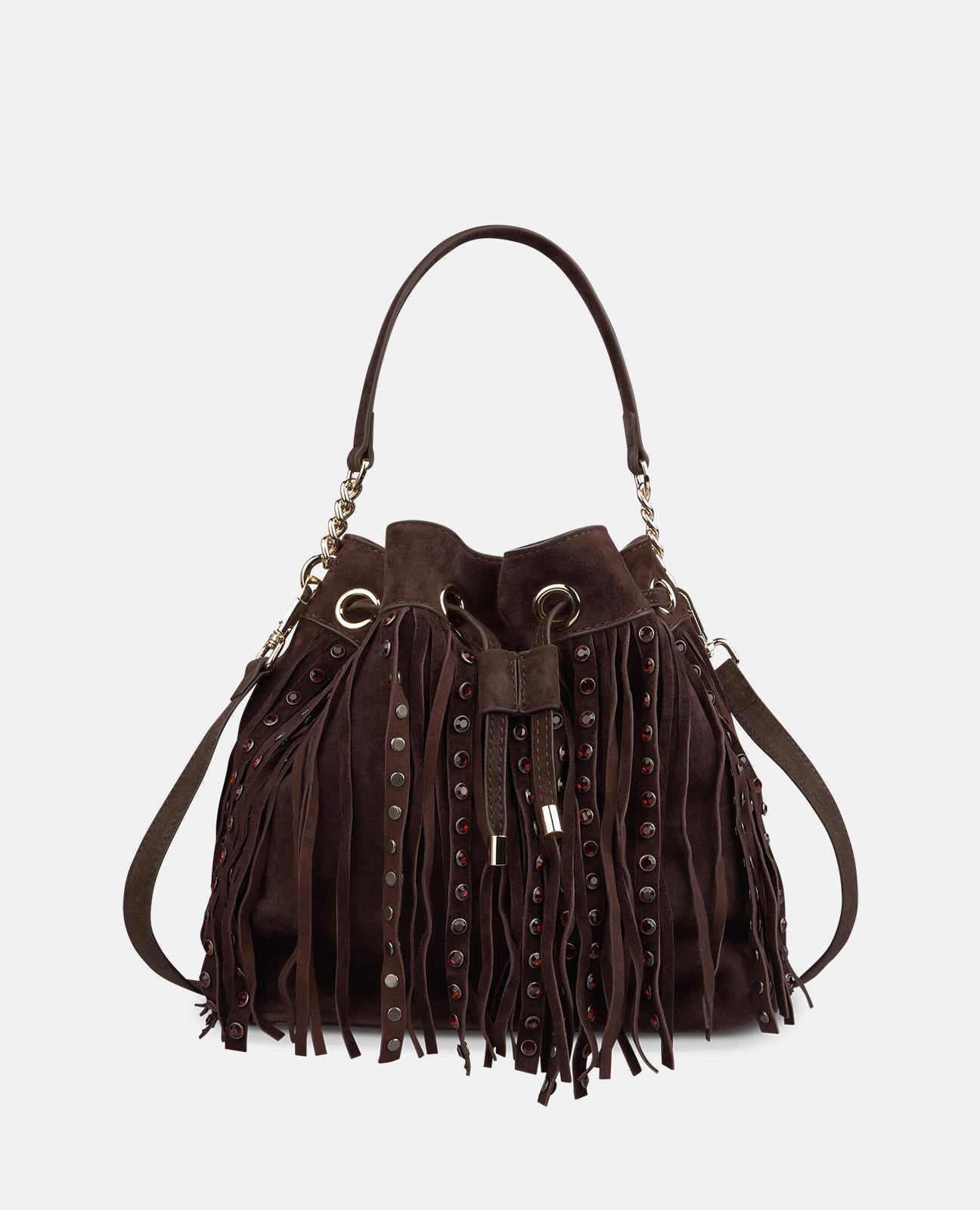 alma-en-pena-suede-candy-clutch-braun-mit-metalldetails image 1