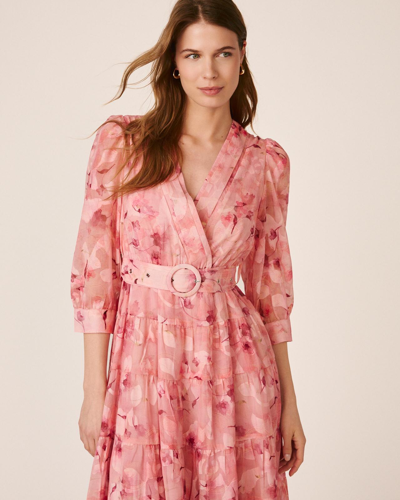 alma-en-pena-long-chiffon-dress-maxikleid-rosa-3-4-puff-rmel image 2