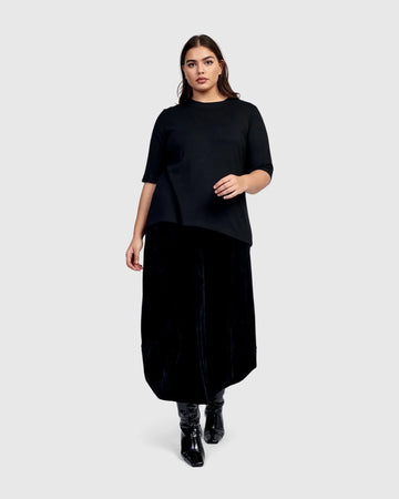 alembika-essential-crew-tee-damen-shirt-schwarz image 3