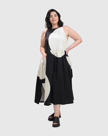 alembika-rmelloses-maxi-kleid-schwarz image 2
