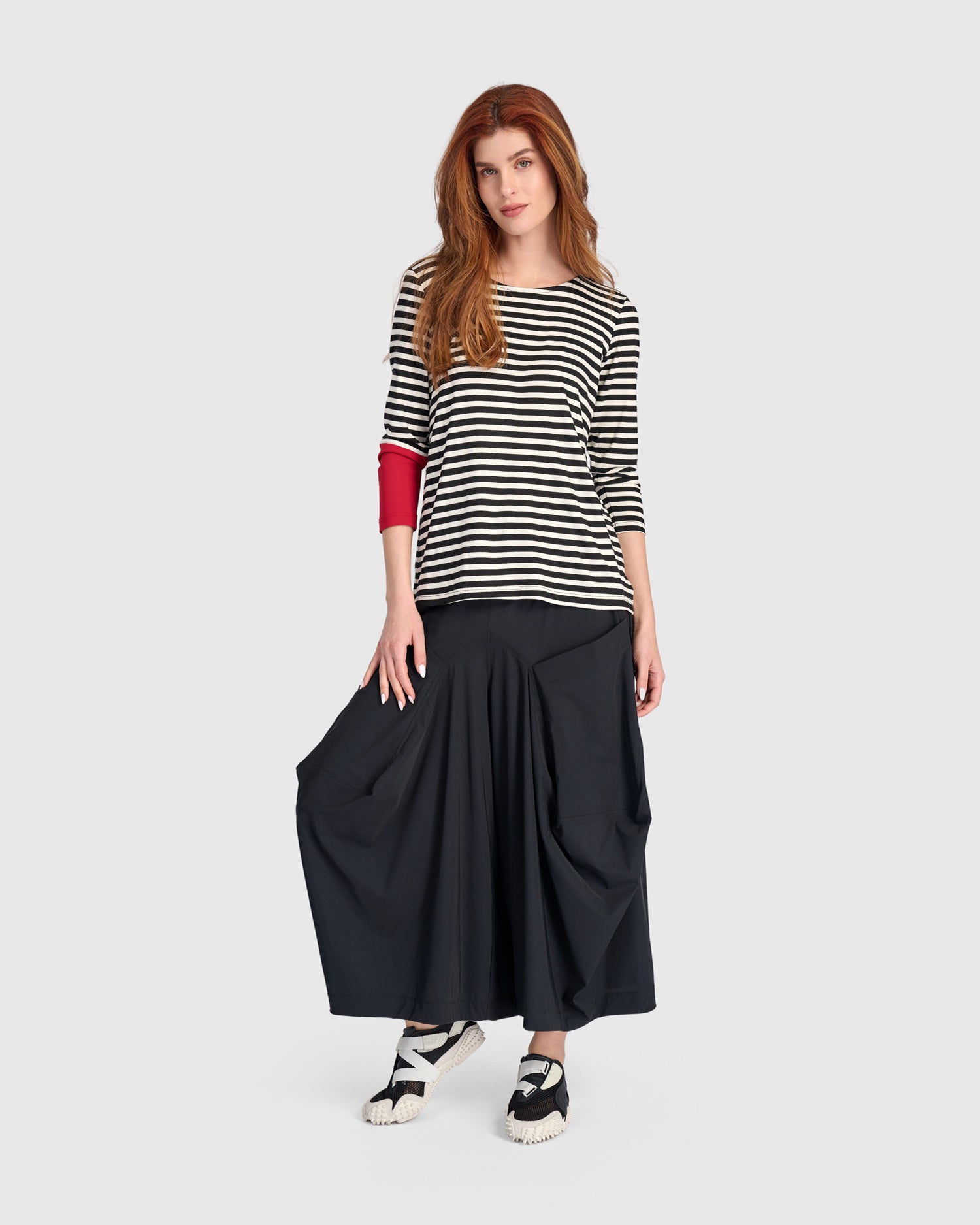 alembika-striped-stretch-tee-schwarz-wei-tt102s image 2