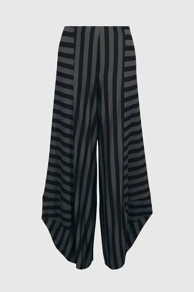 alembika-punto-jersey-hose-grau-schwarz-gestreift image 1